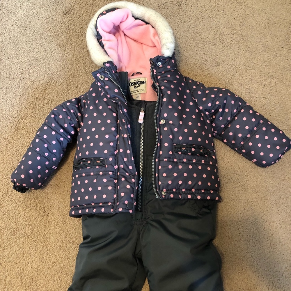 Osh Kosh snow bib and jacket